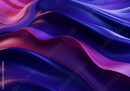 Wallpaper Mural  Pink And Blue With Nice Curved Lines And Wave Pattern Torontodigital.ca