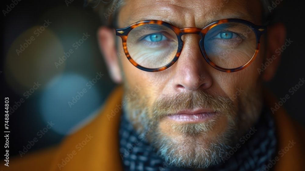 man with glasses man with glasses