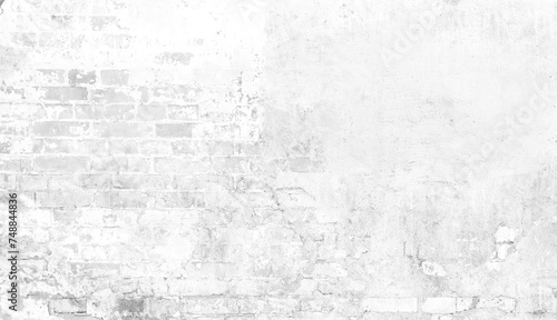 White old plastered wall background