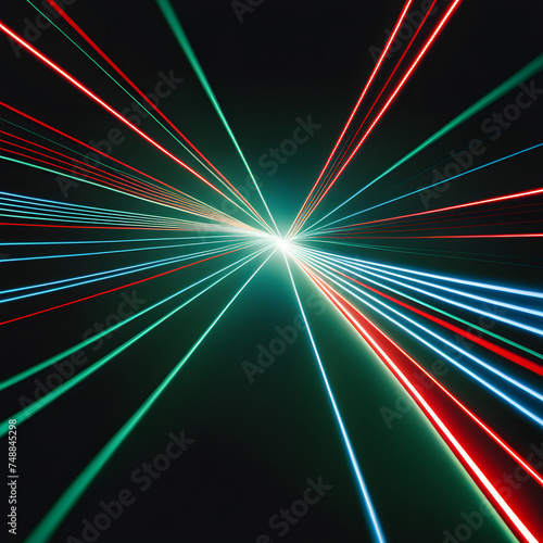 laser beams, ai-generatet