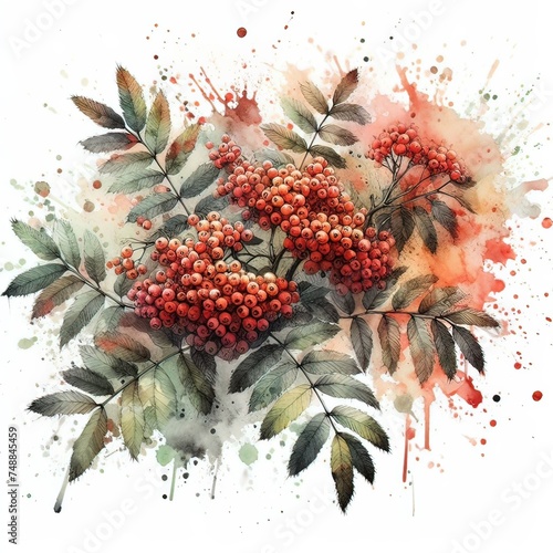 AI logo con fiori girasoli e mimose rosse 04 photo