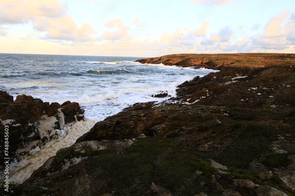 The peninsula of Quiberon is a French peninsula located in Morbihan, Brittany The peninsula of Quiberon is a French peninsula located in Morbihan, Brittany