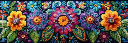 the heart of Mexican culture through this vibrant Huichol pattern design