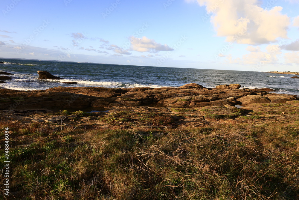 The peninsula of Quiberon is a French peninsula located in Morbihan, Brittany The peninsula of Quiberon is a French peninsula located in Morbihan, Brittany