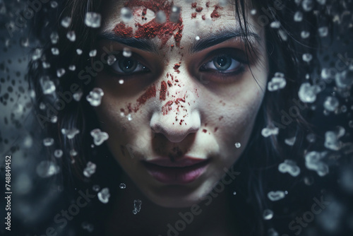 Conceptual image of drug addicted person made with generative AI © Tetiana