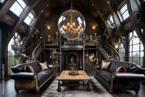 Steampunk Industrial Interior Design