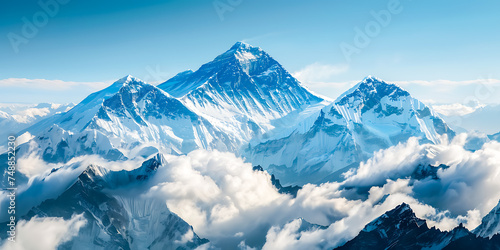 Beautiful Mount Everest AI generate © Stock Photo For You