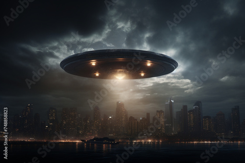 flying saucer, ufo plane, alien spaceship, flying