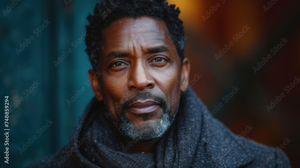 A Man with a Beard and Mustache, Portrait of an Older Man, The Face of a Black Man, A Close-Up of a Man's Face. A Man with a Beard and Mustache, Portrait of an Older Man, The Face of a Black Man, A Close-Up of a Man's Face.