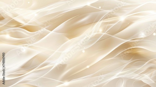 white light wave background vector photo, in the style of luxurious opulence, beige, exquisite lighting © Thuch