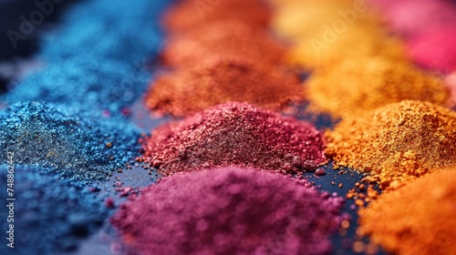 Indian powder with vibrant colors