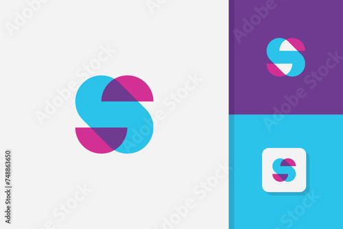 modern letter s logo design vector template