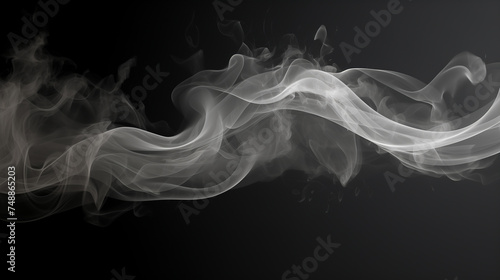 Smoke outline border asset, graphics for designers, design, black background