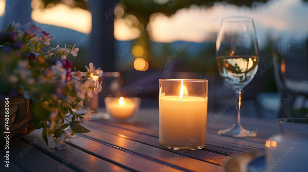 Tranquil Aromatic Candle  Composition
