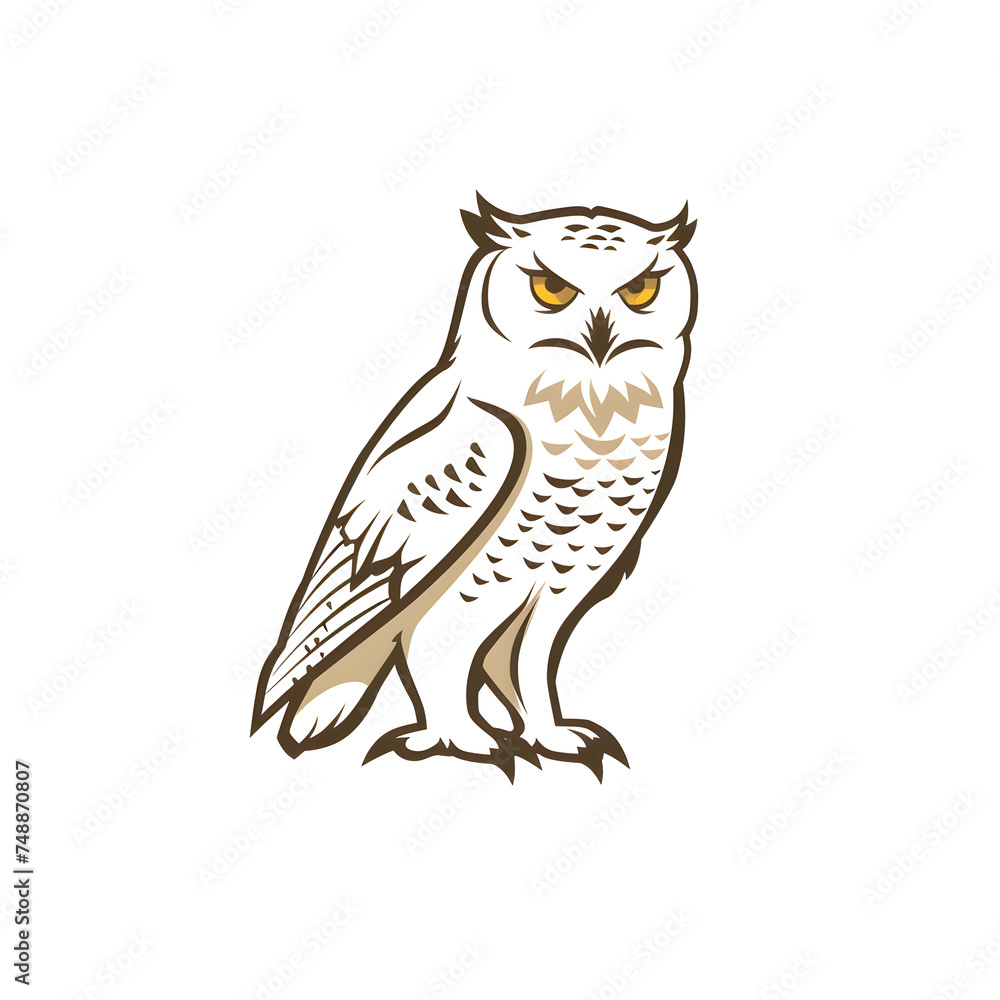 Snowy Owl Logo Artistry Snowy Owl Logo Artistry