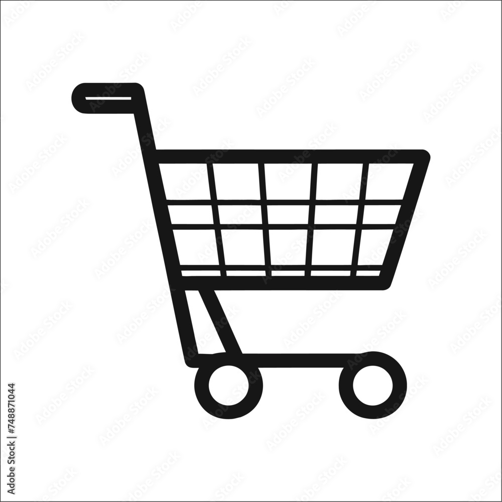 Shopping cart - Vector icon Shopping cart - Vector icon