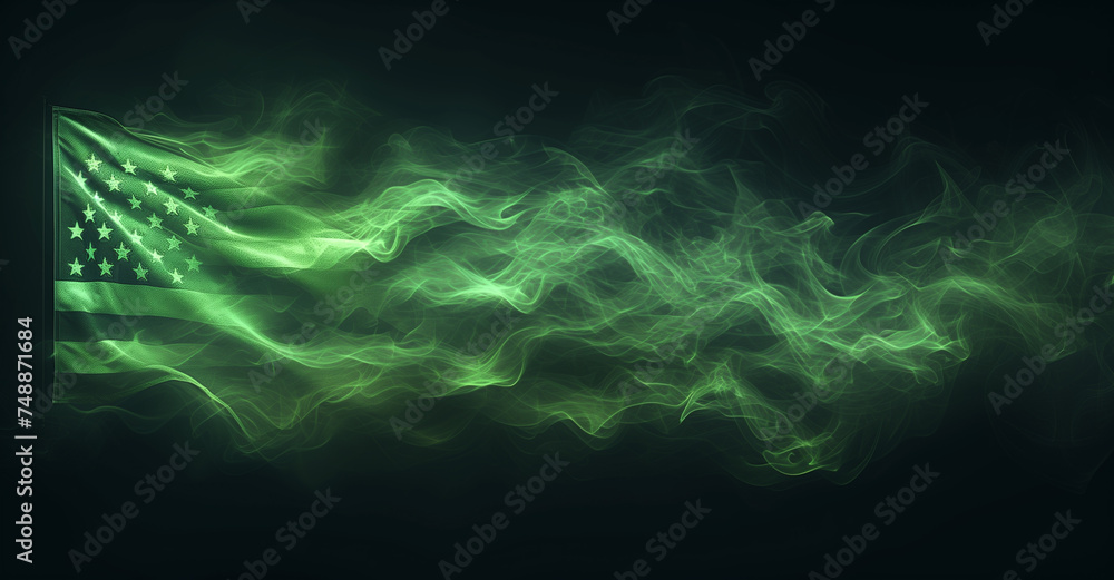 Flag of USA from the thick smoke Flag of USA from the thick smoke