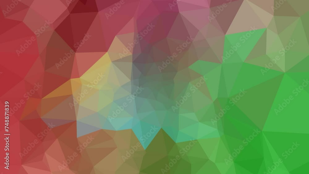 Colorful Spiral Symphony: Mesmerizing Low Poly Triangle Motion with Gradient Fade to Green and Yellow Colorful Spiral Symphony: Mesmerizing Low Poly Triangle Motion with Gradient Fade to Green and Yellow