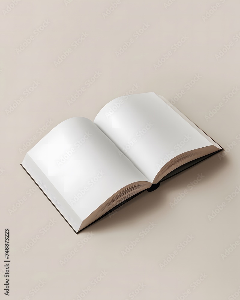 minimalist book mockup with clean lines and neutral tones minimalist book mockup with clean lines and neutral tones