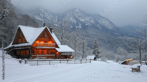 Winter in the mountains in Zakopane