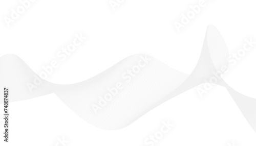Abstract wave element for design. Digital frequency track equalizer. Stylized line art background. Vector illustration.