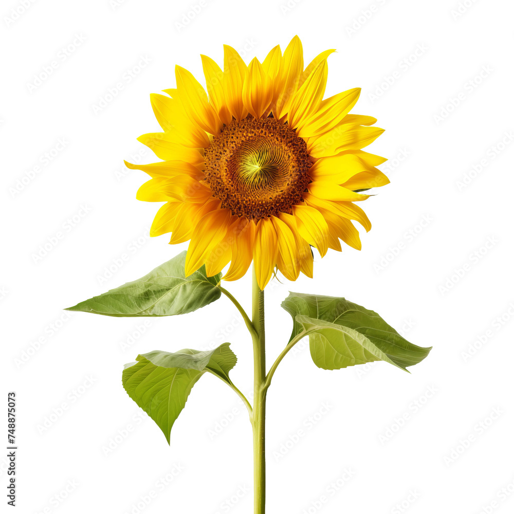 Obraz premium sunflower isolated on white