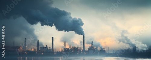 Industrial Plant Emissions  A Catalyst for Climate Change and Urban Pollution. Concept Climate Change  Pollution Control  Environmental Regulations  Industrial Sector  Emission Reductions 
