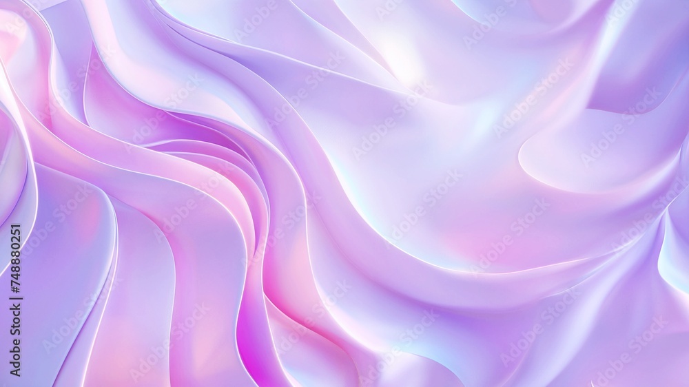 3D rendering, abstract blue and pink waves, texture background with light smooth satin fabric 3D rendering, abstract blue and pink waves, texture background with light smooth satin fabric