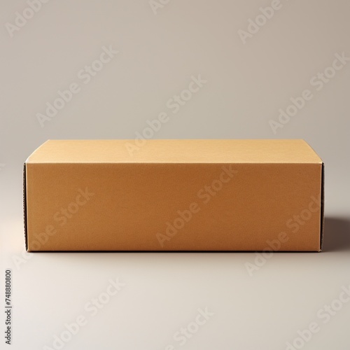 A medium-sized light brown color cardboard box © ANILCHANDRO