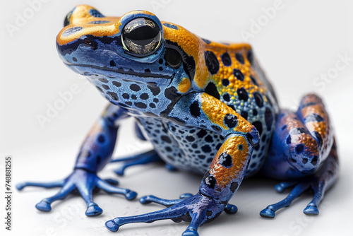 Harmonizing with nature, frogs display hues of breathtaking brilliance on a transparent background. 
