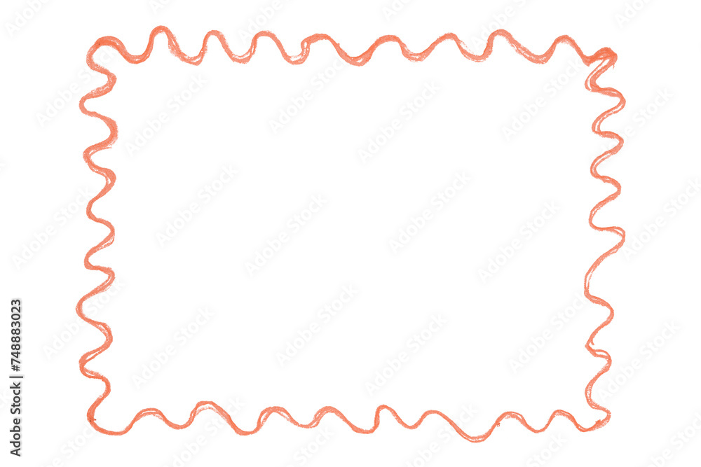 Orange frame isolated on transparent background Orange frame isolated on transparent background