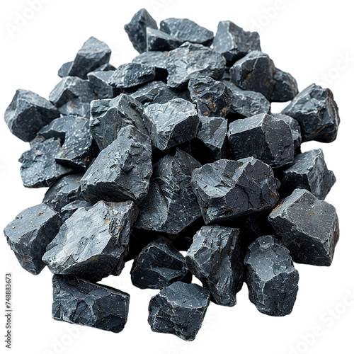 iron ore isolated on transparent background, element remove background, element for design photo