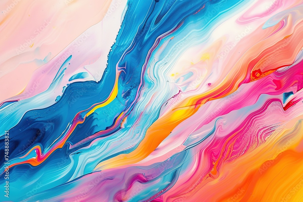 Gracefully dancing abstract waves creating a mesmerizing and dynamic canvas backdrop.