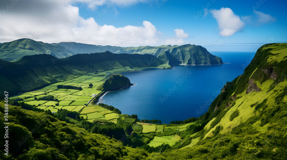 Breathtaking Scenic Beauty of the Azores Islands Showcasing Nature's Splendor and Tranquility