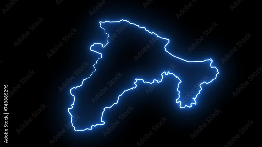 map of Bejaia in algeria with glowing neon effect map of Bejaia in algeria with glowing neon effect
