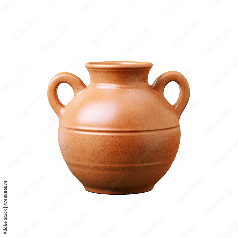 Pottery and ceramics craft isolated on transparent background