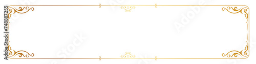 label border Vintage Thai pattern frame gold black background