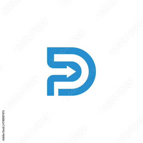 vector, logo, abstract logo design , icon, dp design , dp icon, dp letter logo, business logo, d icon