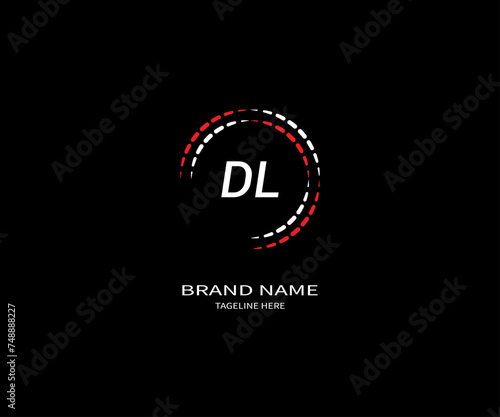 DL letter logo Design. Unique attractive creative modern initial DL initial based letter icon logo