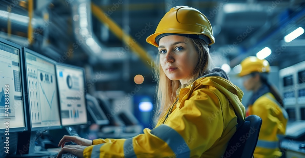 Engineer operators use Scada systems in the workplace, Engineer operators use Scada systems in the workplace,