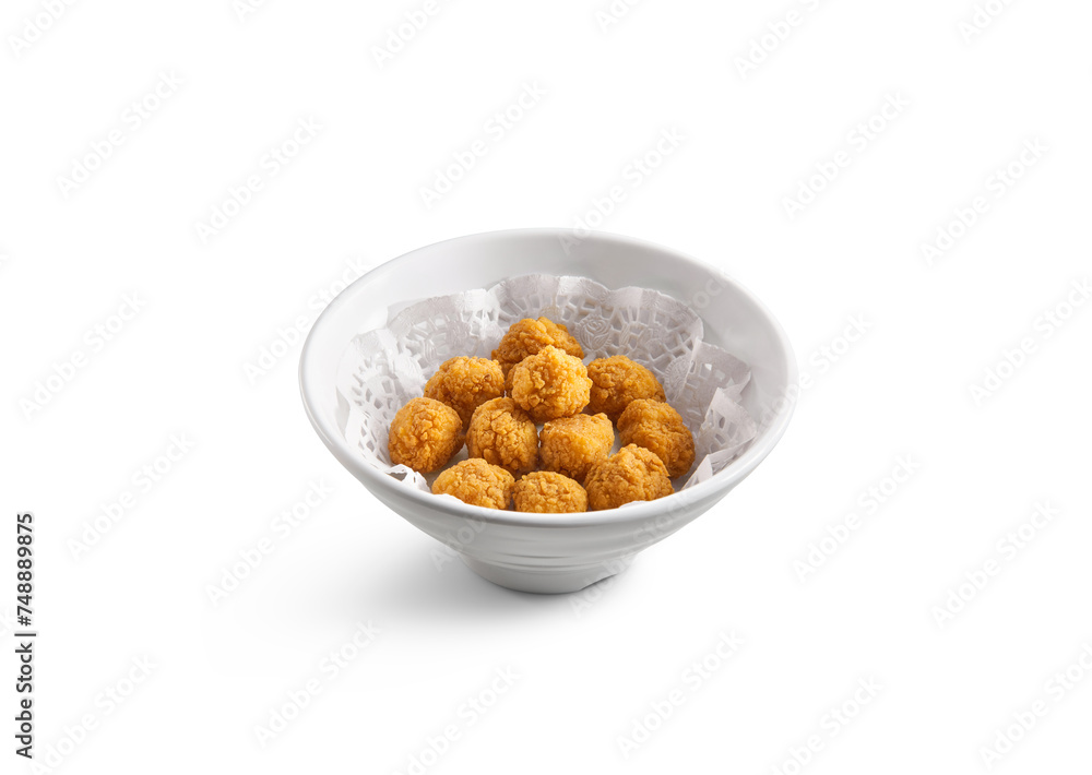 Popcorn Chicken in white bowl Popcorn Chicken in white bowl