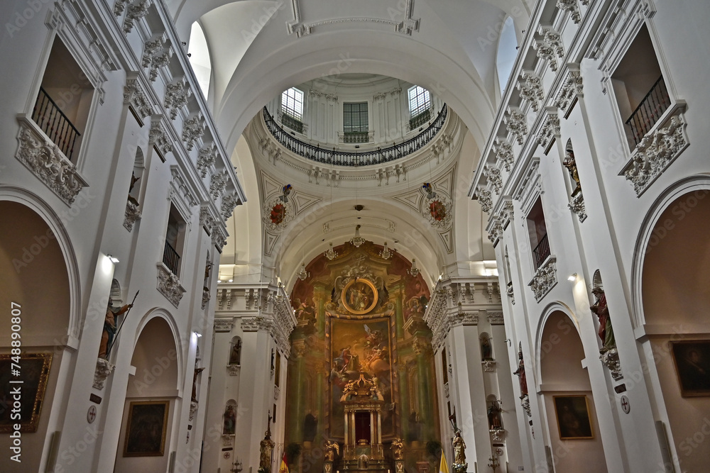 Toledo: ⁦ interno della Chiesa Gesuita di Sant'Ildefonso - Spagna	