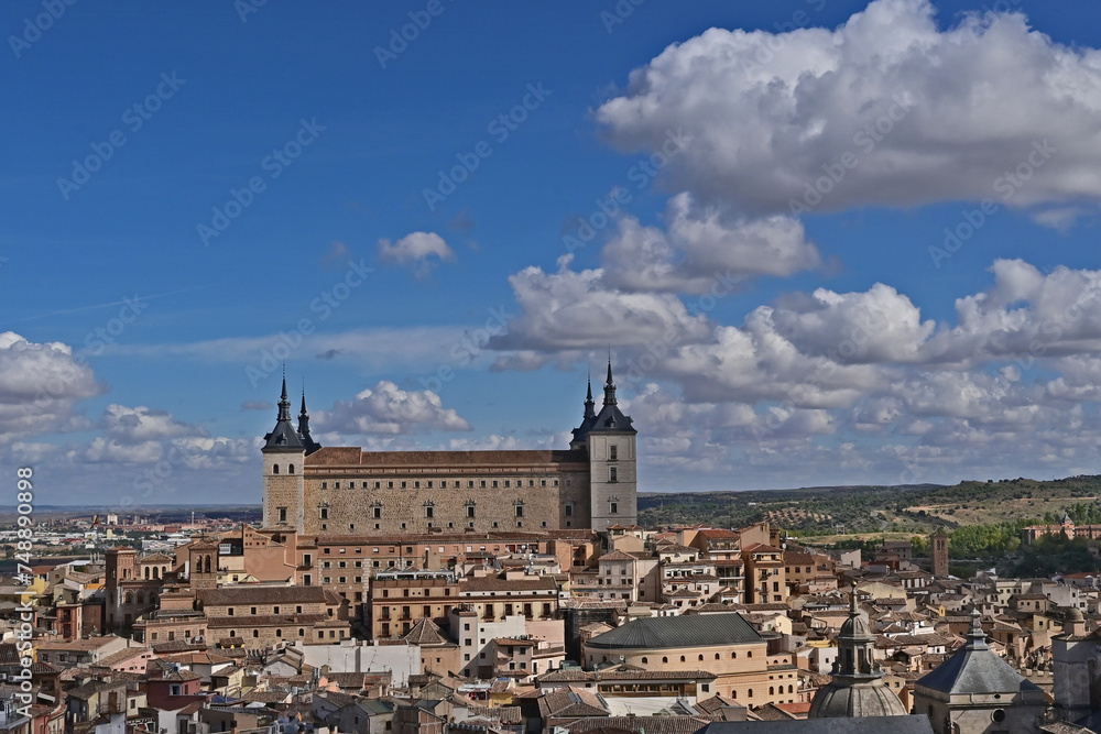 Toledo: ⁦ Panorama di Toledo dalla torre della Chiesa Gesuita di Sant'Ildefonso - Spagna	