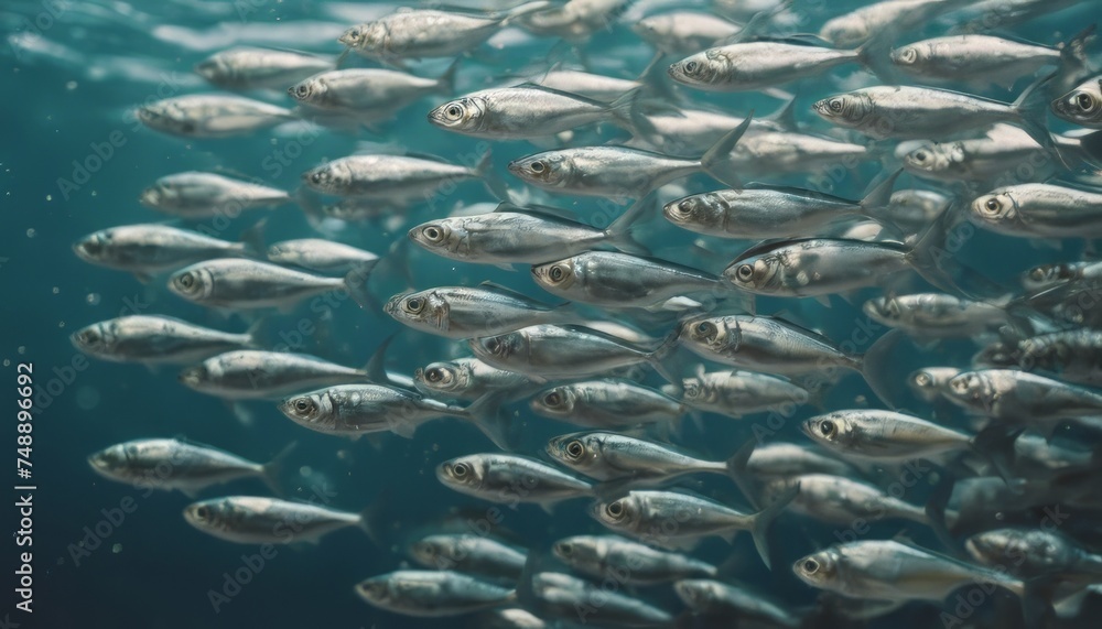 Shoal of fish mackerel scad (Decapterus macarellus) Shoal of fish mackerel scad (Decapterus macarellus)