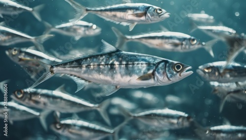 Shoal of fish mackerel scad (Decapterus macarellus)  © Adi