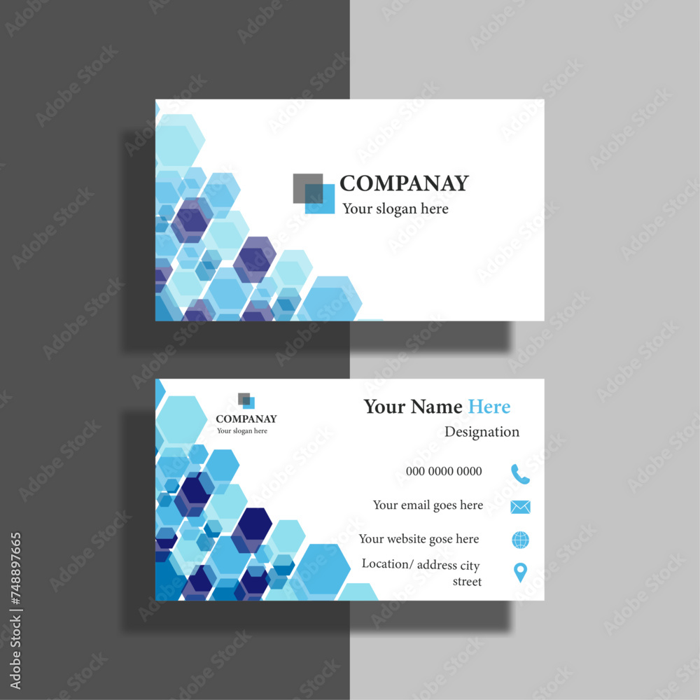 Business Card And Visiting Card Design For Print-Ready

