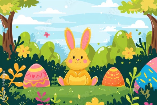 background for Easter celebration, colorful 
