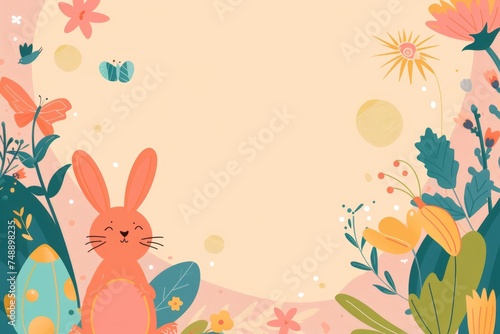 background for Easter celebration  colorful 