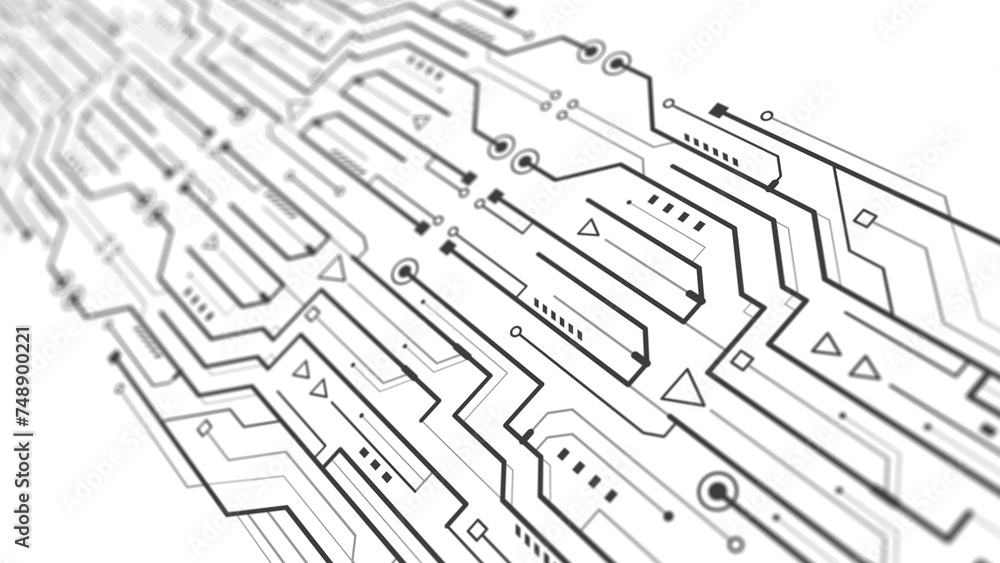 Electrical circuit technical drawing. Engineering industry of the future. Industrial technologies. Electrical circuit technical drawing. Engineering industry of the future. Industrial technologies.