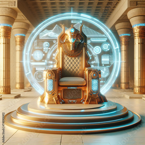 Technological Sovereignty - Pharaoh's Futuristic Throne